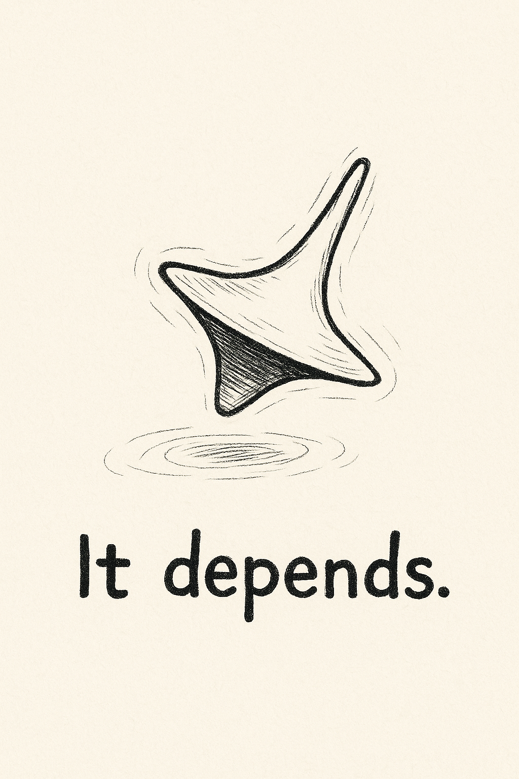 T-Shirt "It depends." (Inception Edition) | Deliverable
